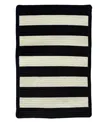 Capel Timeless Indoor/outdoor 0160 Cross Sewn 7'x9' Area Rug In Black