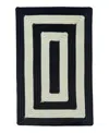 Capel Timeless Indoor/outdoor 0160q Concentric Area Rug 11'4x14'4 In Black