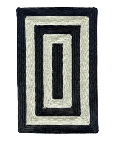 Capel Timeless Indoor/outdoor 0160q Concentric Area Rug 11'4x14'4 In Black