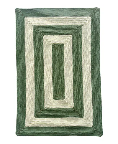 Capel Timeless Indoor/outdoor 0160q Concentric Area Rug 8'0x11'0 In Green