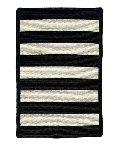 Capel Timeless Indoor/outdoor 0160x Cross Sewn Area Rug 4'0x6'0 In Black