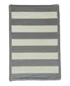 Capel Timeless Indoor/outdoor 0160x Cross Sewn Area Rug 5'0x8'0 In Gray