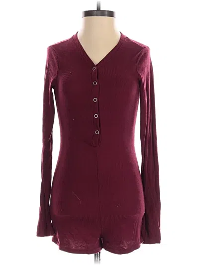 Pre-owned Capella Apparel Romper In Burgundy