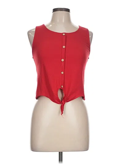 Pre-owned Capella Apparel Sleeveless Blouse In Red