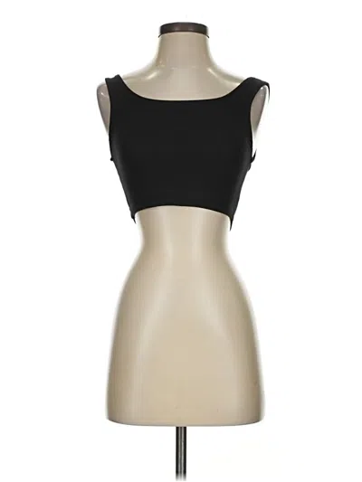Pre-owned Capella Apparel Tank Top Black Strapless Neckline Tops
