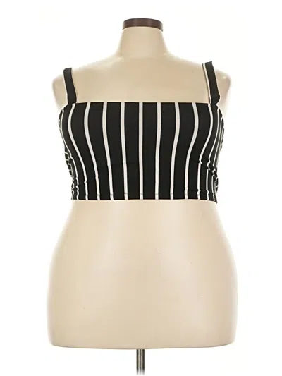 Pre-owned Capella Apparel Tube Top Black Strapless Neckline Tops