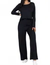 Capella Easy Wear Top & Pants Set In Black In Black