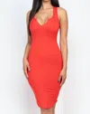 Capella Lizzie Dress In Fiery Red