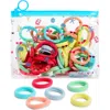 Capelli New York 60-pack Solid Hosiery Ponytail Holders In Multi