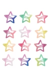 CAPELLI NEW YORK ASSORTED 12-PACK STAR SNAP CLIPS