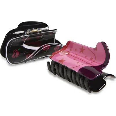 Capelli New York Kids'  Assorted 2-pack Western Claw Clips In Multi