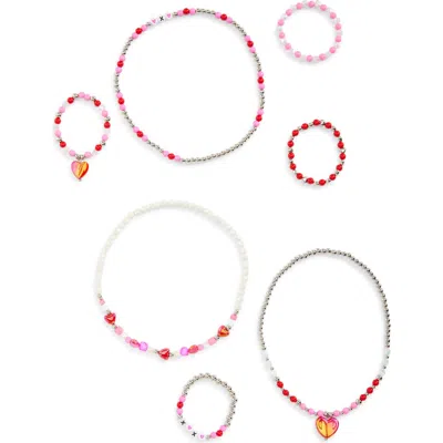 Capelli New York Kid's Set Of 7 Assorted Bracelets & Necklaces In Pink