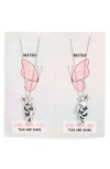 CAPELLI NEW YORK CAPELLI NEW YORK KIDS' 2-PACK BFF BUTTERFLY PENDANT NECKLACES