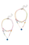 CAPELLI NEW YORK CAPELLI NEW YORK KIDS' 2-PACK LAYERED MOOD NECKLACES
