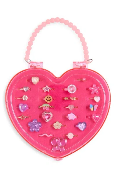 Capelli New York Kids' 24-piece Ring Set In Pink