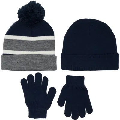 Capelli New York Kids' 2-piece Beanie And Gloves Set In Blue