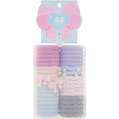 Capelli New York Kids' 35-pack Poinytail Holders In Pink
