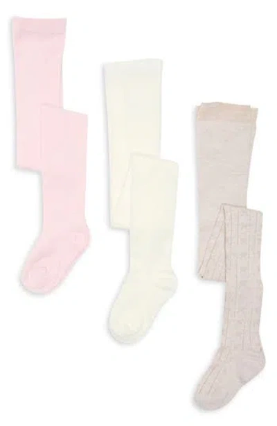 Capelli New York Kids' 3-pack Bow Pointelle Sweater Tights In Multi
