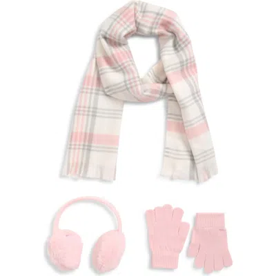 Capelli New York Kids' 3-piece Scarf, Faux Fur Earmuffs & Gloves Set In Multi
