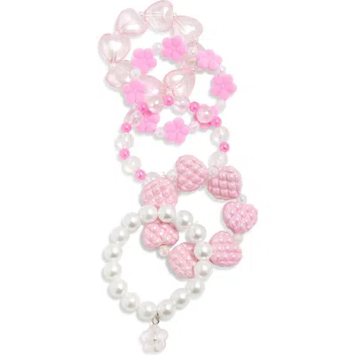 Capelli New York Kids' 5-pack Assorted Beaded Stretch Bracelets In Multi