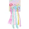 Capelli New York Kids' 6-pack Braided Faux Hair Ponytail Holders