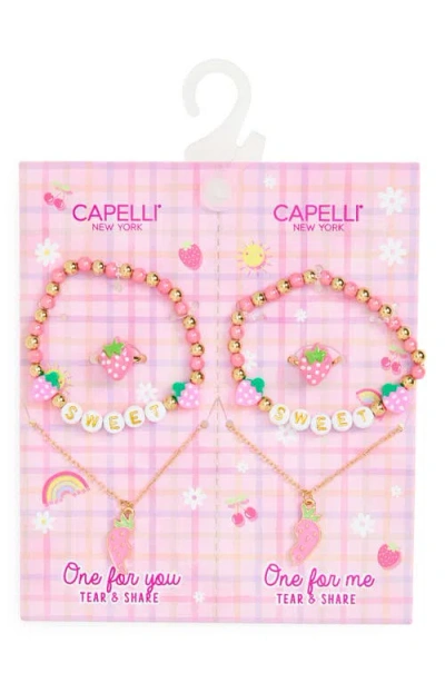 Capelli New York Kids' 6-piece Bff Bracelet & Necklace Set In Multi