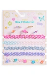 Capelli New York Kids' Assorted 10-pack Choker & Ring Set In Pink Multi