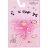Capelli New York Kids' Assorted 10-ring Set In Gold