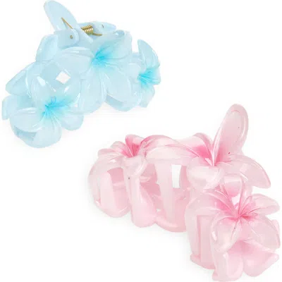 Capelli New York Kids' Assorted 2-pack Claw Clip Set In Pink