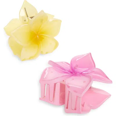 Capelli New York Kids' Assorted 2-pack Claw Clip Set In Multi