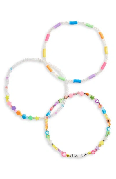 Capelli New York Kids' Assorted 3-pack Beaded Necklaces In Blue Multi