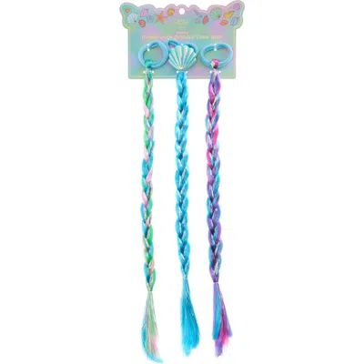Capelli New York Kids' Assorted 3-pack Braided Faux Hair Extensions In Multi