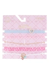 Capelli New York Kids' Assorted 5-pack Chokers In Pink Multi