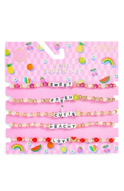 Capelli New York Kids' Assorted 5-pack Fruit Chokers