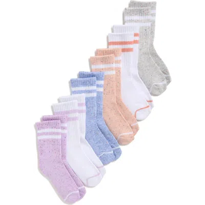 Capelli New York Kids' Assorted 6-pack Cushioned Crew Socks In Multi