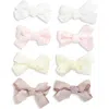 Capelli New York Babies'  Kids' Assorted 8-pack Bow Clips In Natural Combo