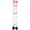 Capelli New York Kids' Assorted 8-pack Bow Hair Clips In Pink Combo