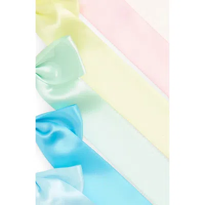 Capelli New York Kids' Assorted 8-pack Satin Bow Clips In Pink Pale Multi
