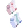 Capelli New York Kids' Assorted 8-pack Stripe Quarter Socks In Multi