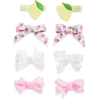 Capelli New York Babies'  Kids' Assorted 8-pack Bow & Clips Set In Multi
