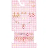 Capelli New York Kids' Assorted 9-pack Earrings, Bracelets And Necklaces Set In Pink Combo