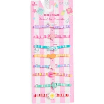 Capelli New York Kids' Bff Set Of 8 Assorted Bracelets In Gold