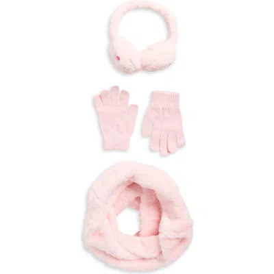 Capelli New York Kids' Faux Fur Earmuffs, Gloves & Scarf Set In Multi
