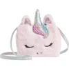 Capelli New York Kids' Faux Fur Unicorn Bag In Pink
