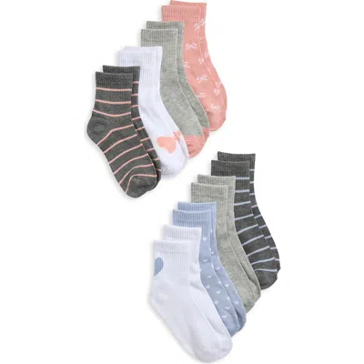 Capelli New York Kids' Icons Assorted 8-pack Quarter Socks In Multi