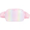 Shop Capelli New York Kids' Ombrè Glitter Crossbody Bag In Pink Pale Multi