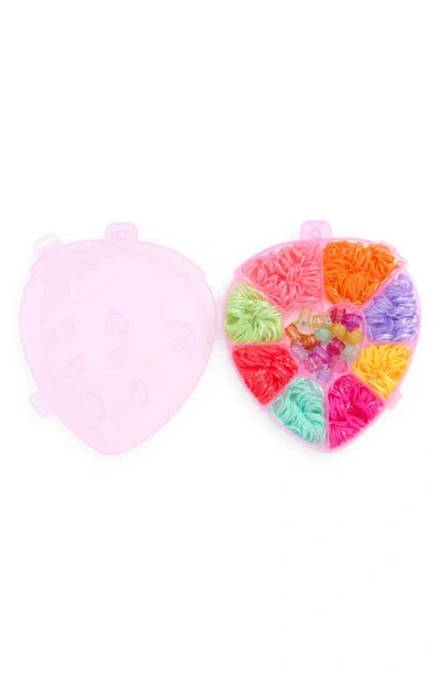 Capelli New York Kids' Rainbow Ponytail Holders & Jaw Clips Set In Pink Combo