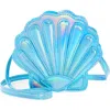 Capelli New York Kids' Seashell Crossbody Bag In Mint Blue