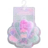 Capelli New York Kids' Seashell Hair Elastics & Mini Claw Clips Set In Pink Combo