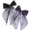 Capelli New York Kids' Set Of 2 Spider Web Bows In Black